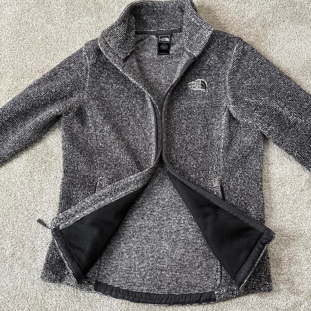 The North Face Gray Fleece Jacket Women's Medium Full Zip - Picture 5 of 8
